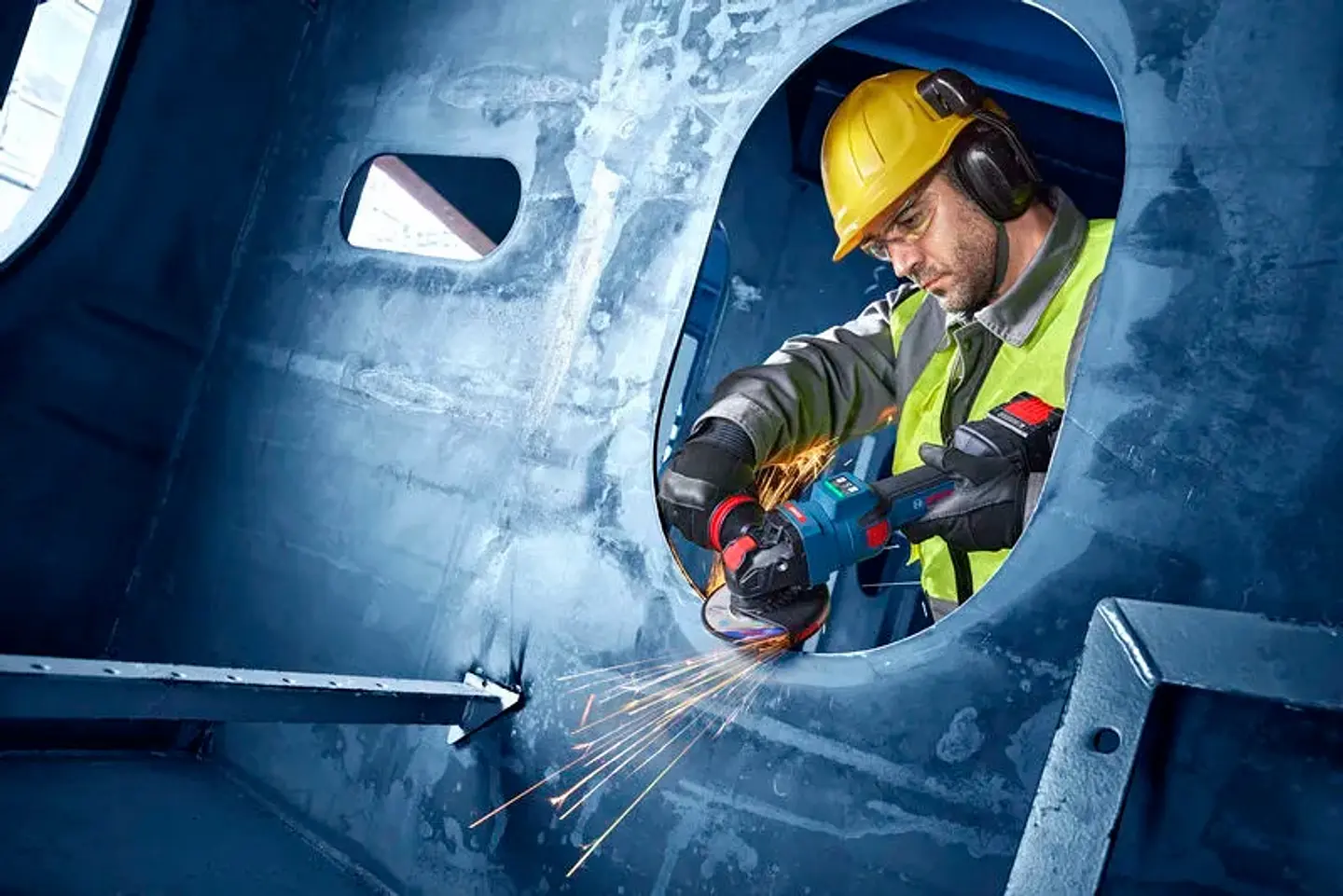 EXPERT EXWX 18V-15PS X-LOCK Angle Grinder + L-BOXX Case BOSCH 6