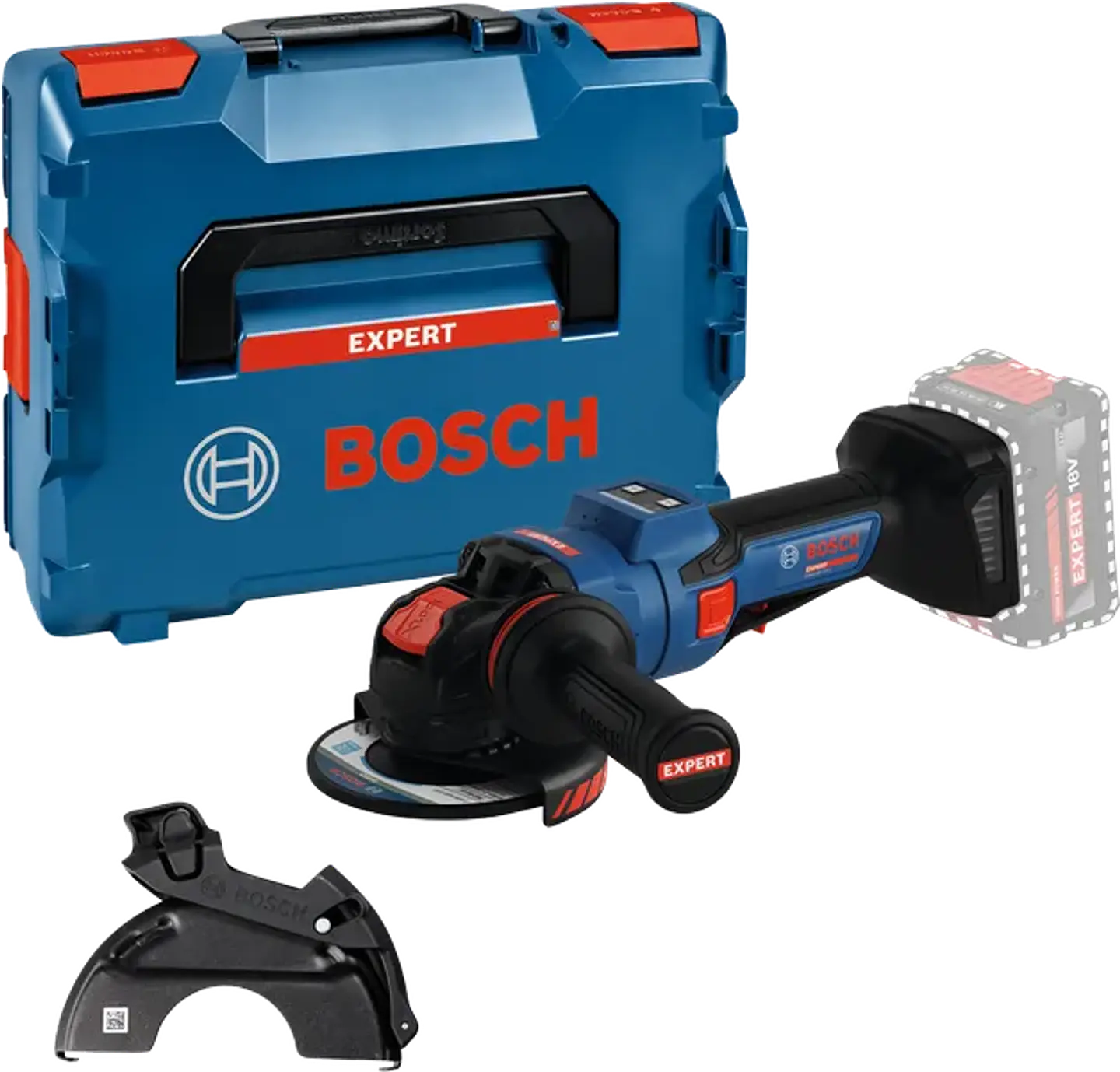 EXPERT EXWX 18V-15PS X-LOCK Angle Grinder + L-BOXX Case BOSCH 1