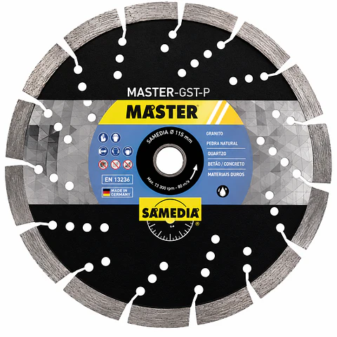 Disco Diamante para Granito/Pedra Natural ø115mm MASTER GST SAMEDIA