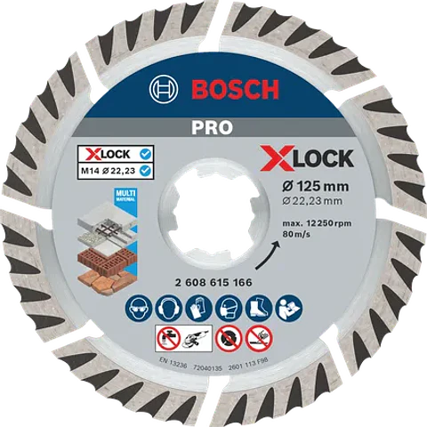 Disco de corte universal diamante X-LOCK 125mm BOSCH