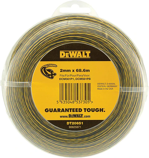 Bobine de Fio de Nylon para Aparador Ø2,0mm x 68,6 mts DT20651 DEWALT