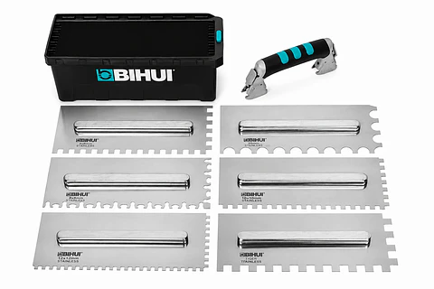Sistema de 6 Espátulas Dentadas em Aço Inox PTSJH8 BIHUI