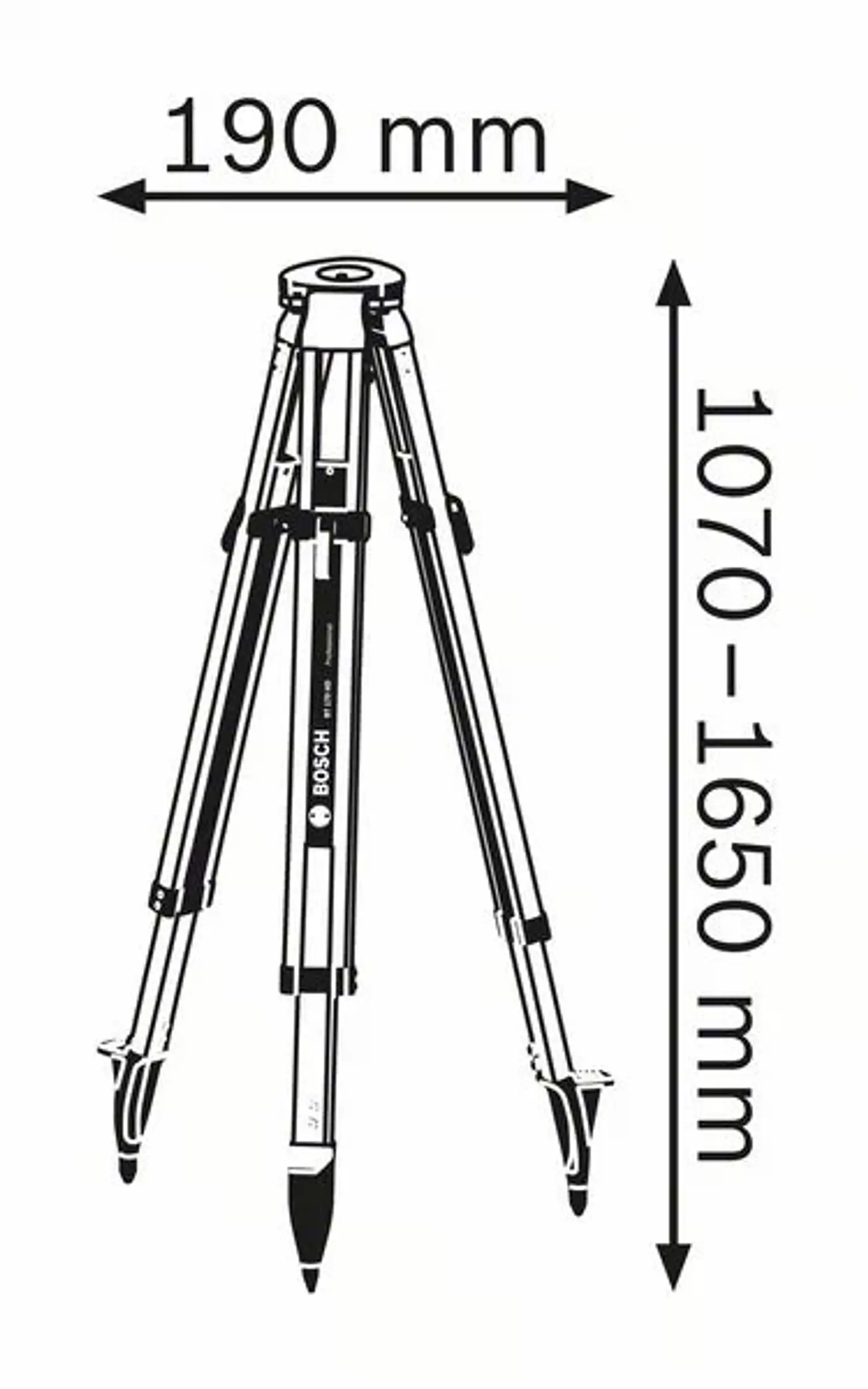 Tripé para a construção civil BT 170 HD BOSCH 3