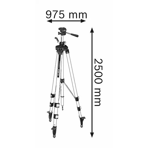 Tripé para a construção civil BT 250 HD BOSCH 3