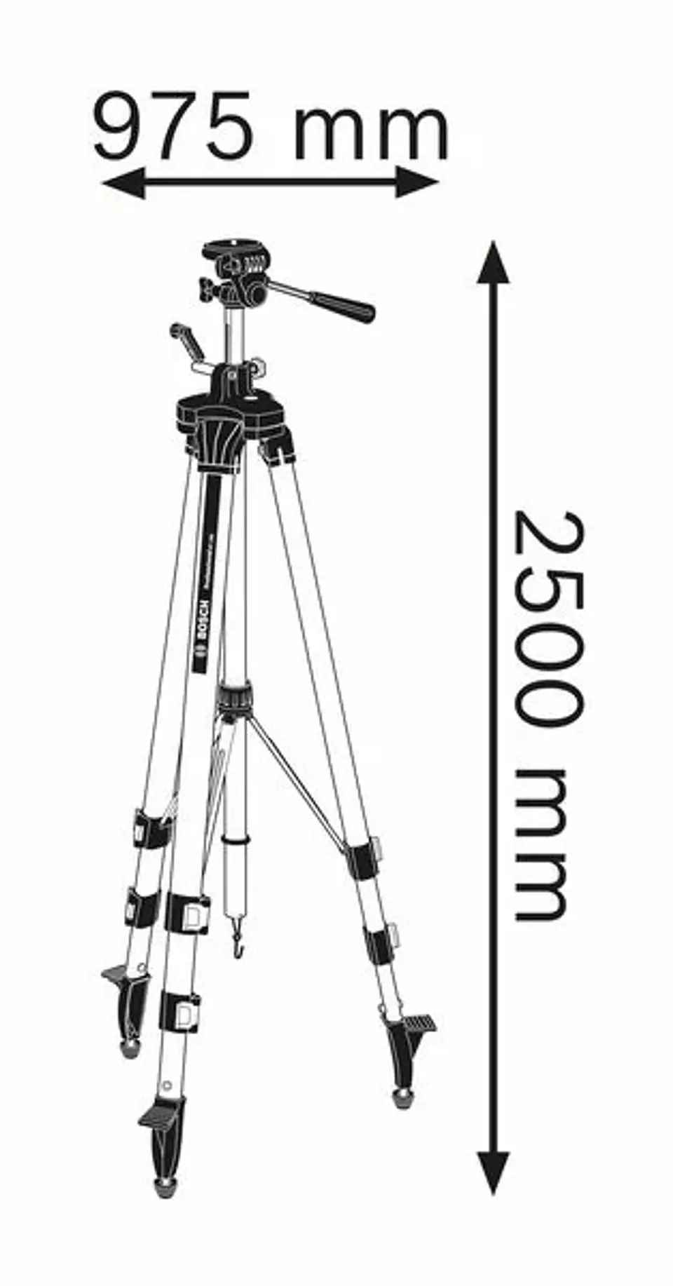 Tripé para a construção civil BT 250 HD BOSCH 3
