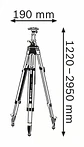 Tripé para a construção civil BT 300 HD BOSCH - Thumbnail 3