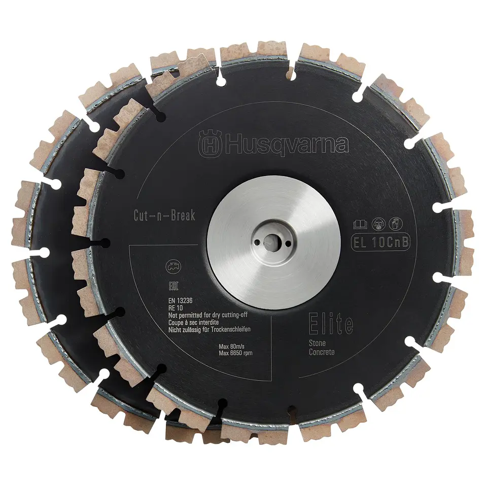 Kit 2 Discos de Diamante para Betão Duro Ø230mm (Cut-n-Break) EL10CNB HUSQVARNA 1