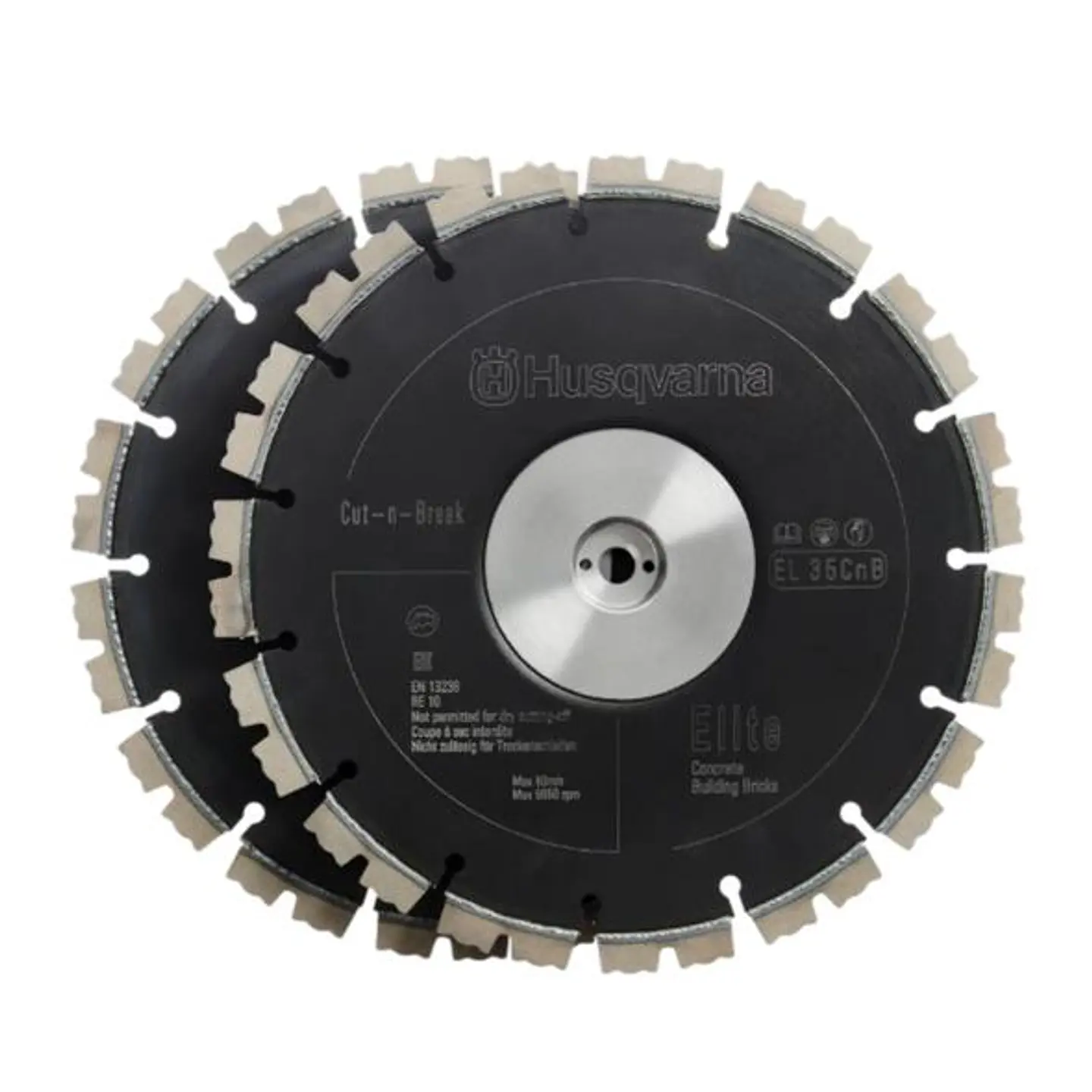 Kit 2 Discos de Diamante para Betão Médio Ø230mm (Cut-n-Break) EL35CNB HUSQVARNA 1