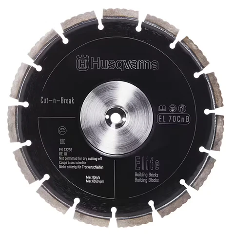 Kit 2 Discos de Diamante para Materiais Abrasivos Ø230mm (Cut-n-Break) EL70CNB HUSQVARNA