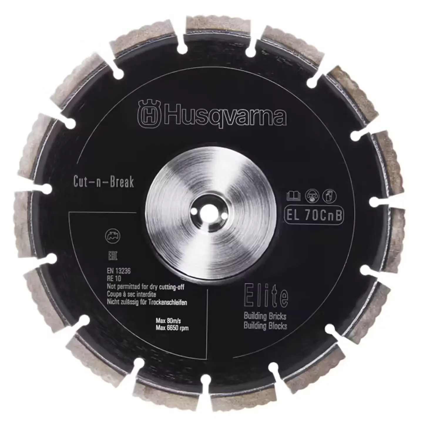 Kit 2 Discos de Diamante para Materiais Abrasivos Ø230mm (Cut-n-Break) EL70CNB HUSQVARNA 1