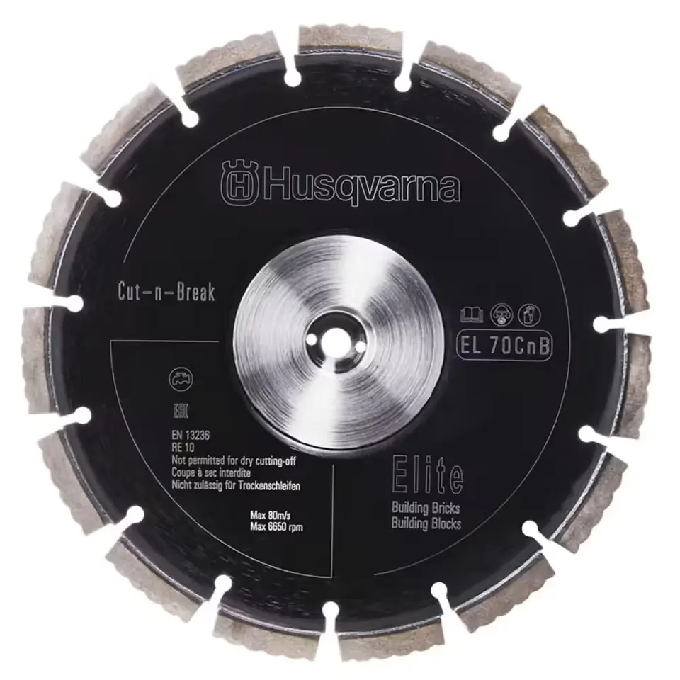 Kit 2 Discos de Diamante para Materiais Abrasivos Ø230mm (Cut-n-Break) EL70CNB HUSQVARNA 1