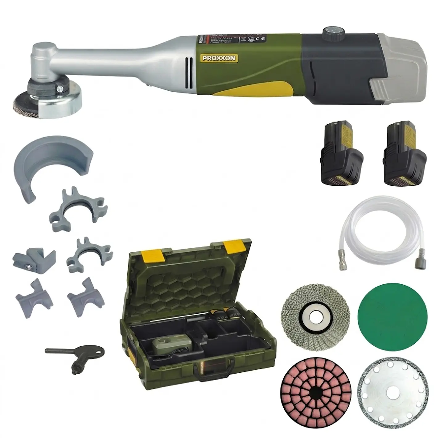 Kit Mini Rebarbadora a bateria 10,8V + 23 Acessórios para Cerâmica PROXXON 1