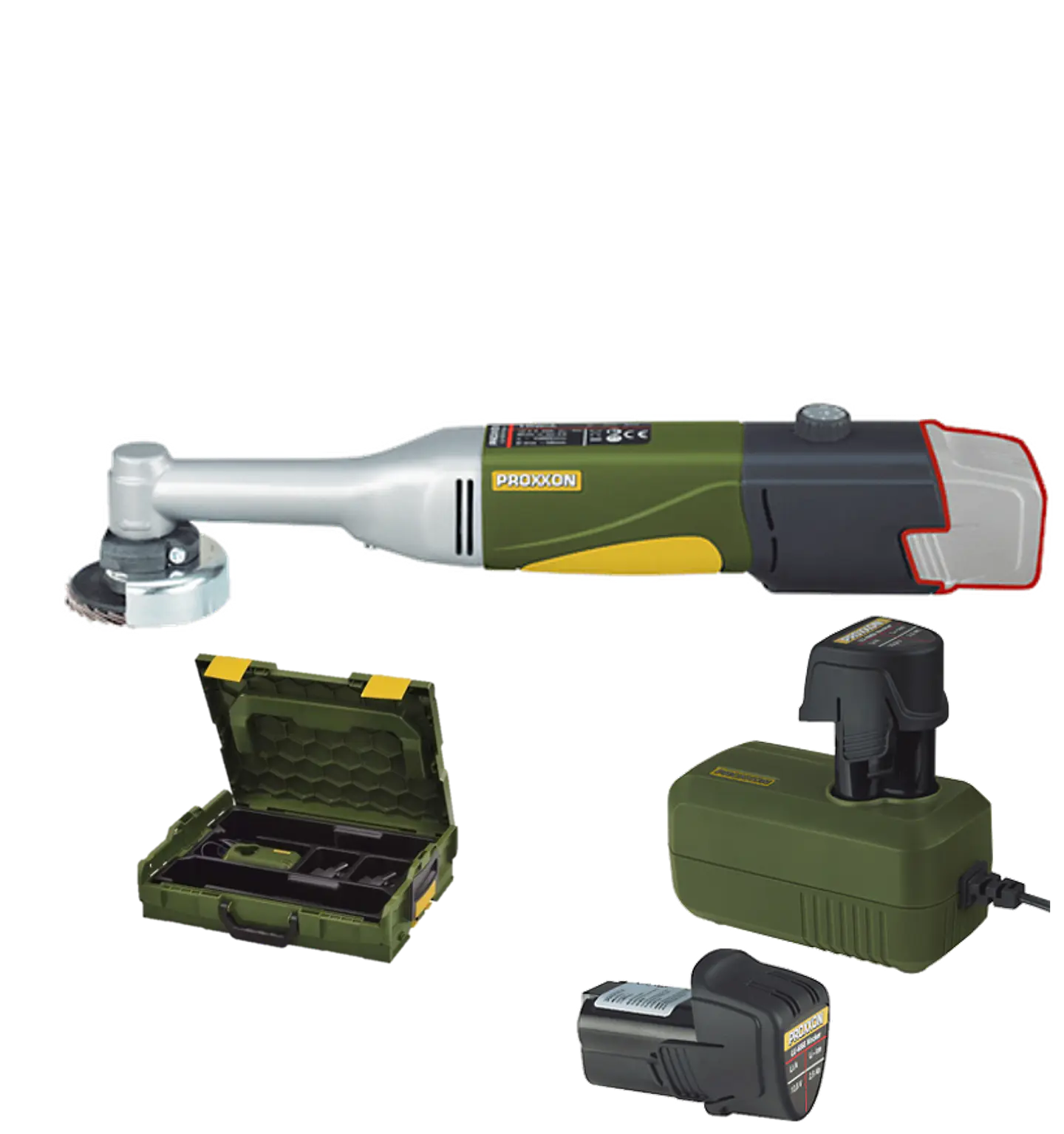 Mini Rebarbadora a bateria 10,8V para Cerâmica a Seco + 2 Baterias 2,6 Ah LHW/A PROXXON 1