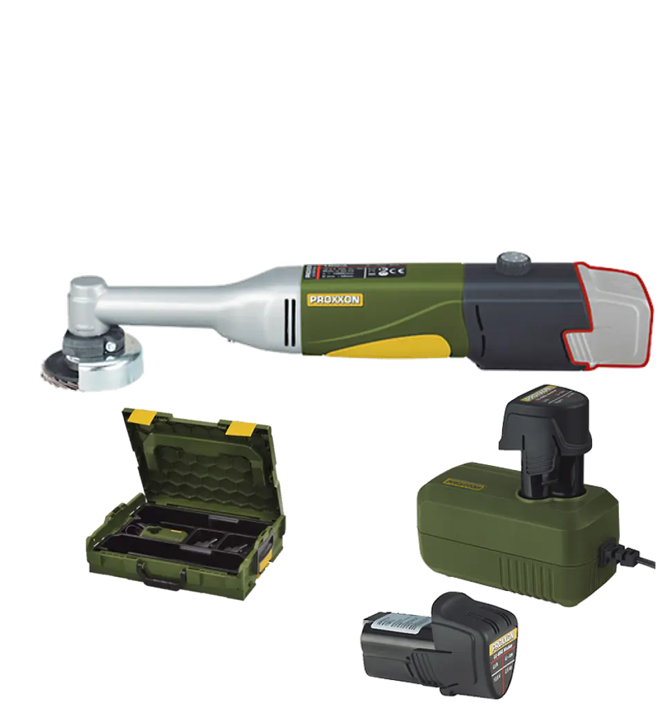 Mini Rebarbadora a bateria 10,8V para Cerâmica a Seco + 2 Baterias 2,6 Ah LHW/A PROXXON 1