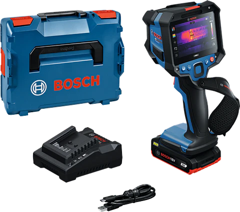 Câmara térmica GTC18V-600-16C + 1 Bateria GBA 18V 2.0Ah + 1 carregador GAL 18V-20 BOSCH