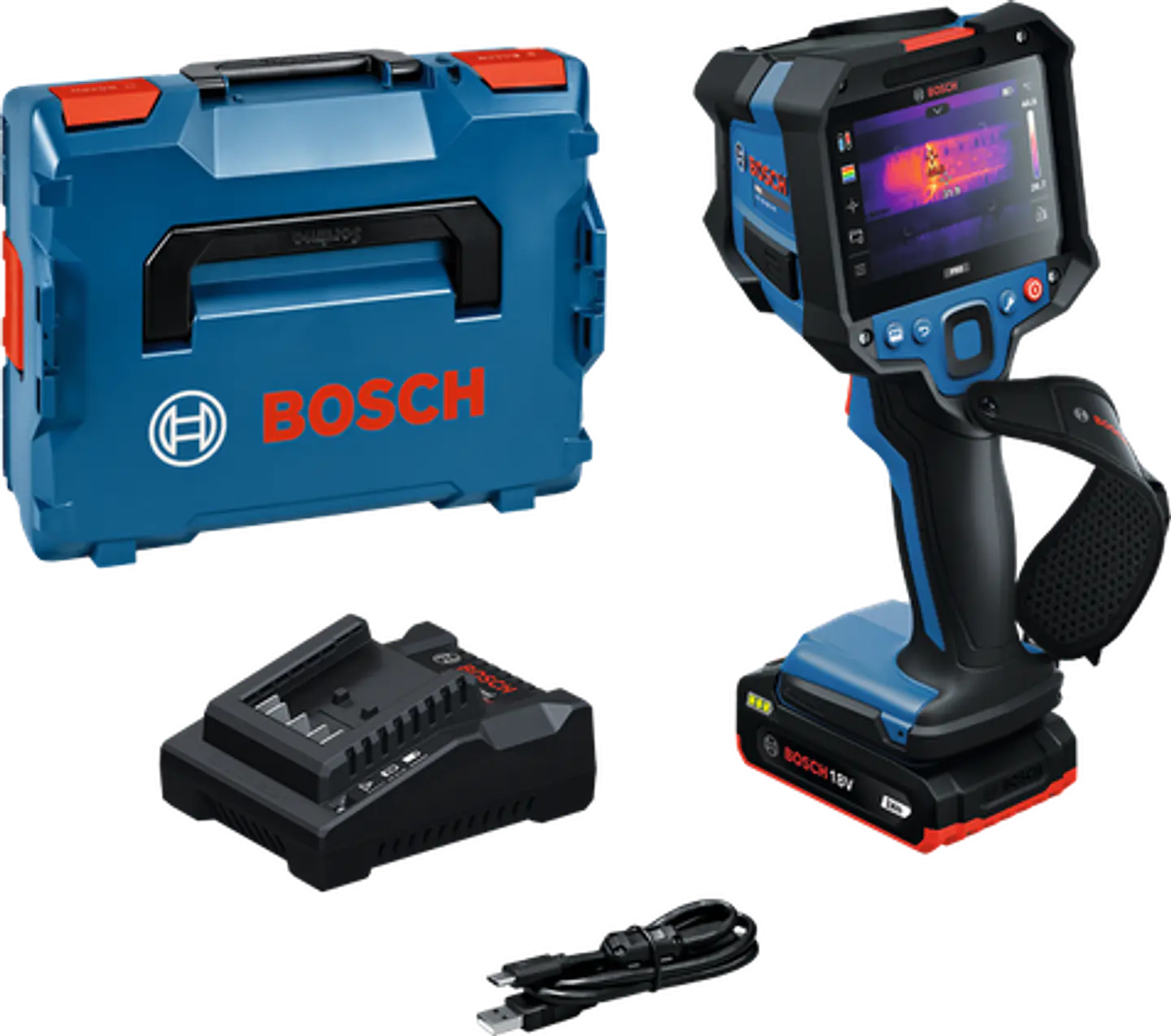 Câmara térmica GTC18V-600-16C + 1 Bateria GBA 18V 2.0Ah + 1 carregador GAL 18V-20 BOSCH 1