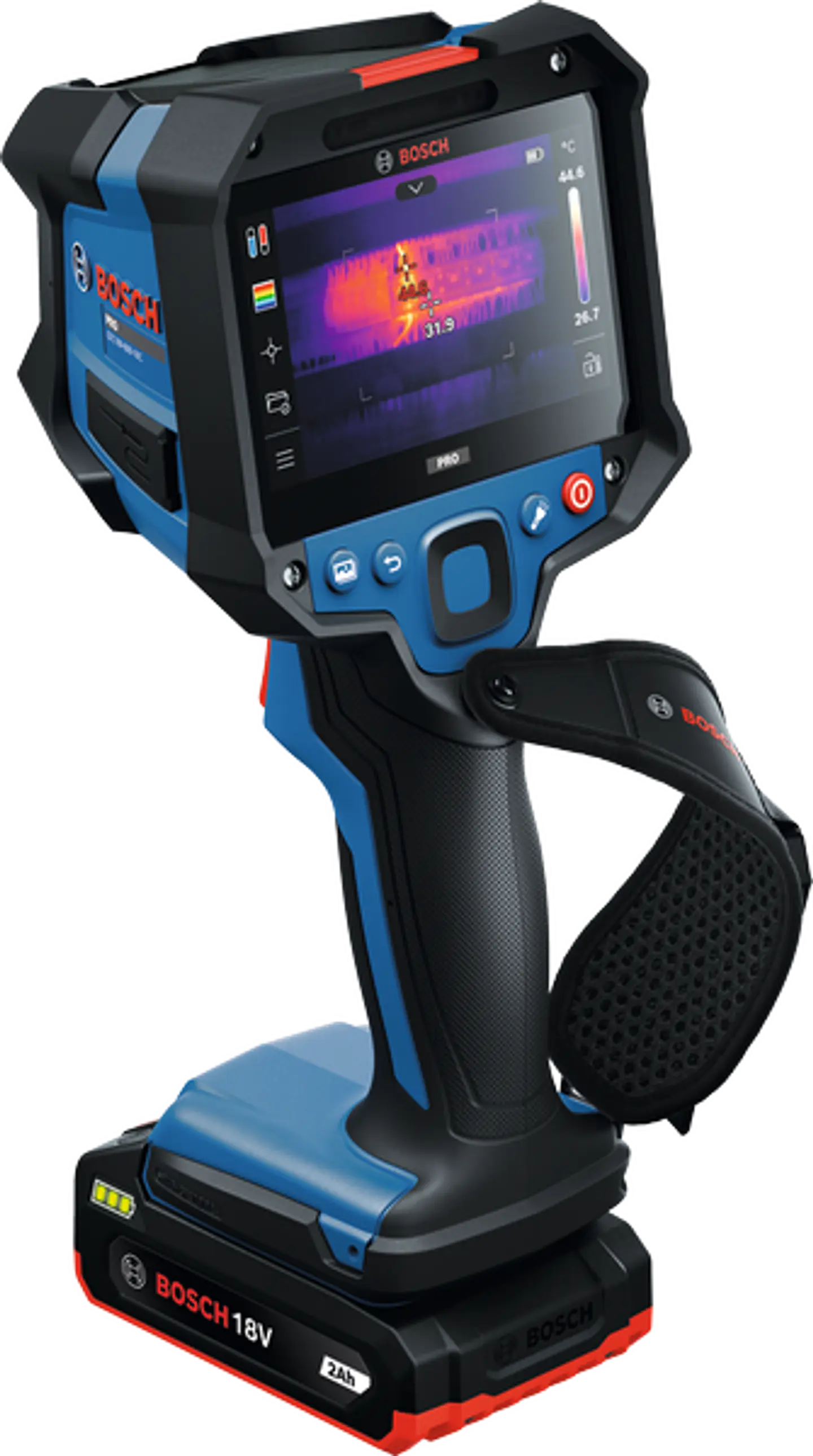 Câmara térmica GTC18V-600-16C + 1 Bateria GBA 18V 2.0Ah + 1 carregador GAL 18V-20 BOSCH 7