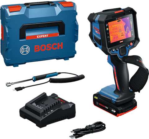Câmara térmica EXPERT EXTC18V-650-17C + 1 Bateria GBA 18V 2.0Ah + 1 carregador GAL 18V-20 BOSCH