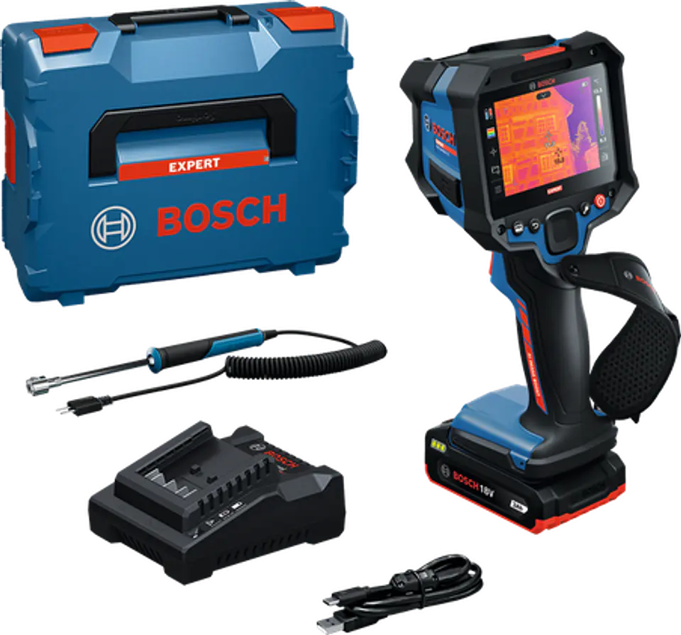 Câmara térmica EXPERT EXTC18V-650-17C + 1 Bateria GBA 18V 2.0Ah + 1 carregador GAL 18V-20 BOSCH 1