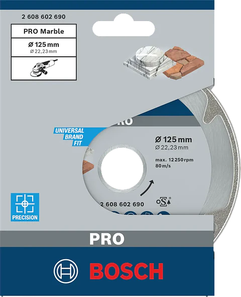 Disco de corte diamante para marmore 125mm PRO MARBLE BOSCH
