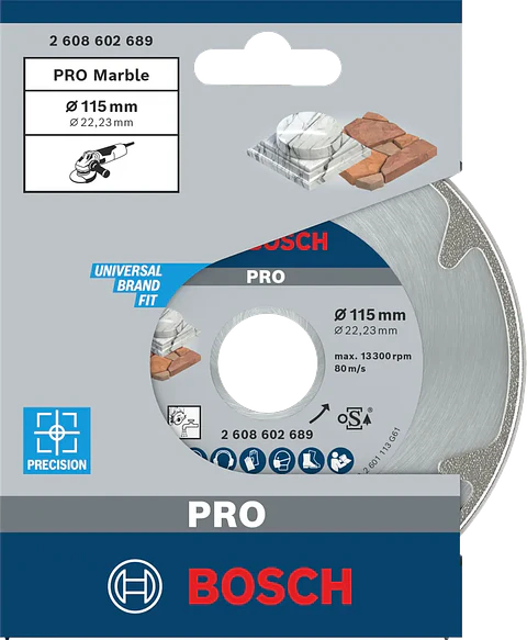 Disco de corte diamante para marmore 115mm PRO MARBLE BOSCH