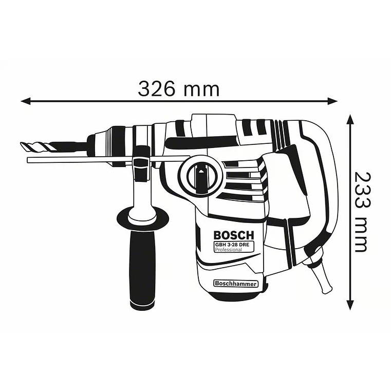 Martelo perfurador SDS Plus GBH 3-28 DRE BOSCH 3