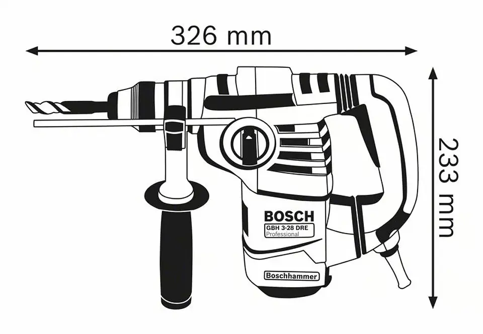 Martelo perfurador SDS Plus GBH 3-28 DRE BOSCH 3