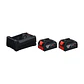 Conjunto de 2 Baterias 18V 5.0Ah + carregador GAL 12V/18V-80 BOSCH - Thumbnail 1
