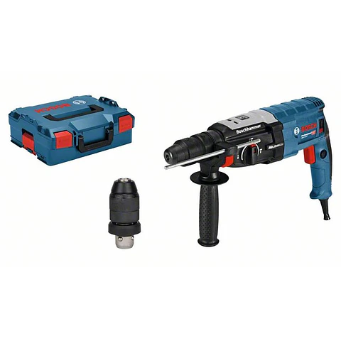 Lote 30 Brocas SDS Plus 7X + Martelo perfurador GBH 2-28 F + Mala L-BOXX BOSCH