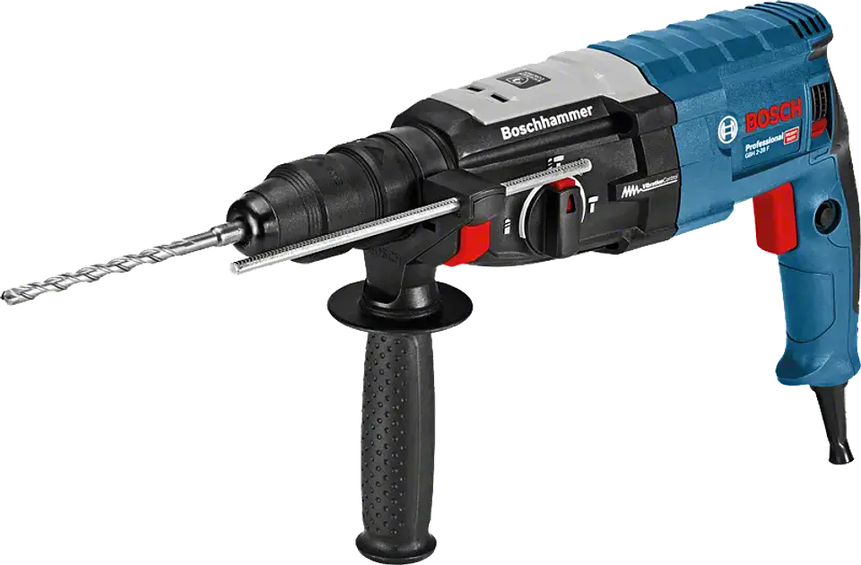 Lote 30 Brocas SDS Plus 7X + Martelo perfurador GBH 2-28 F + Mala L-BOXX BOSCH 3