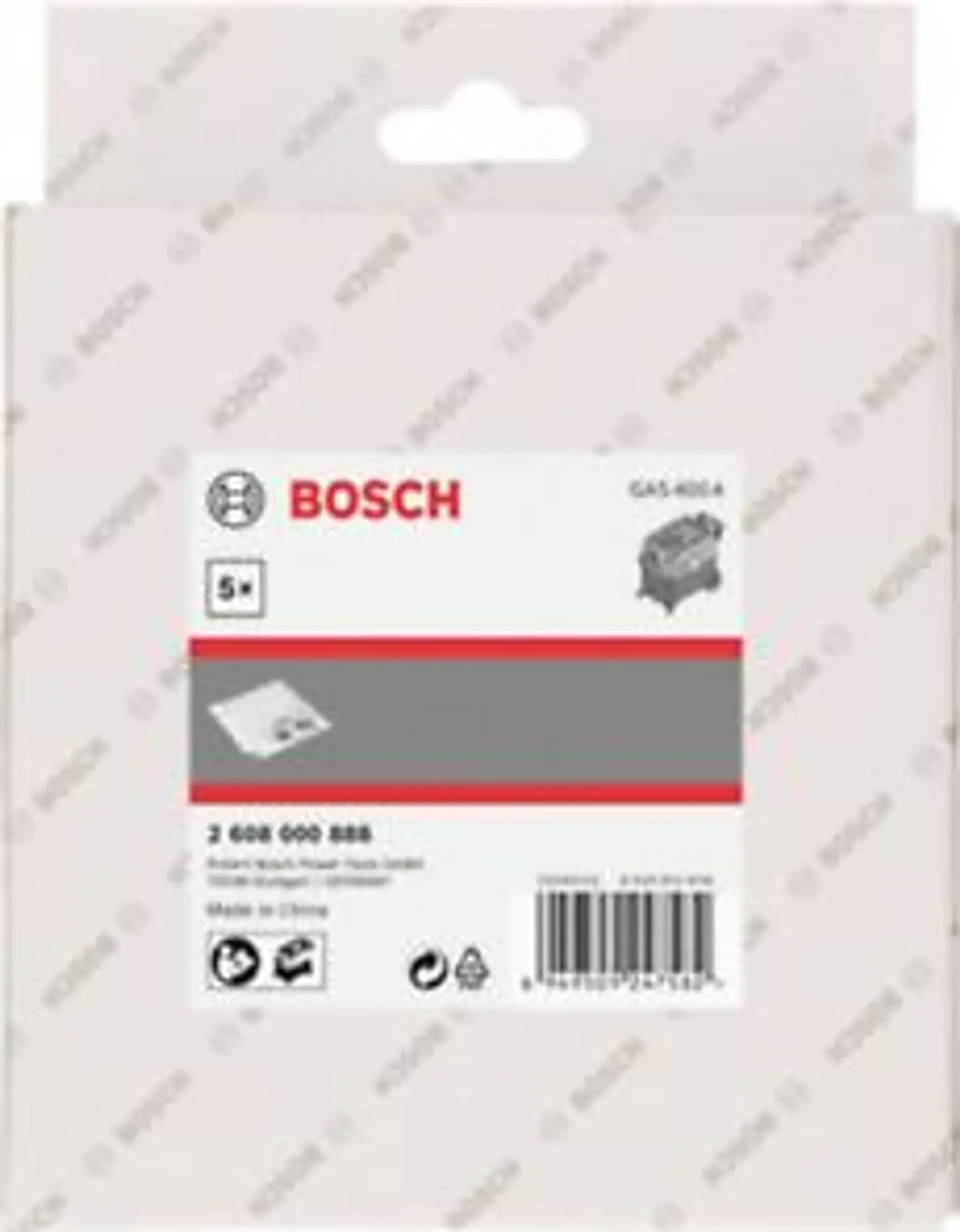 Sacos para aspirador GAS 400 A (5 UN.) 2608000888 BOSCH 2
