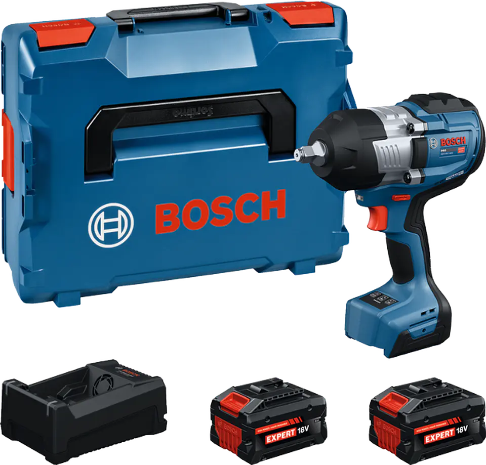 Aparafusadora de impacto PRO GDS18V-1400 + 2 Baterias EXBA18V-80 + 1 carregador GAL 12V/18V-80 BOSCH 3