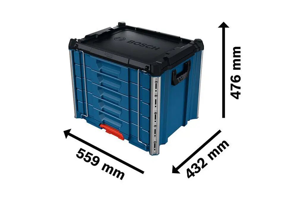 L-BOXX Contractor 476 Módulo 5 Gavetas Sistema de transporte BOSCH 5