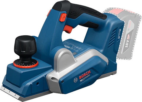 Plaina sem fio GHO 18V-20  em caixa de cartão BOSCH