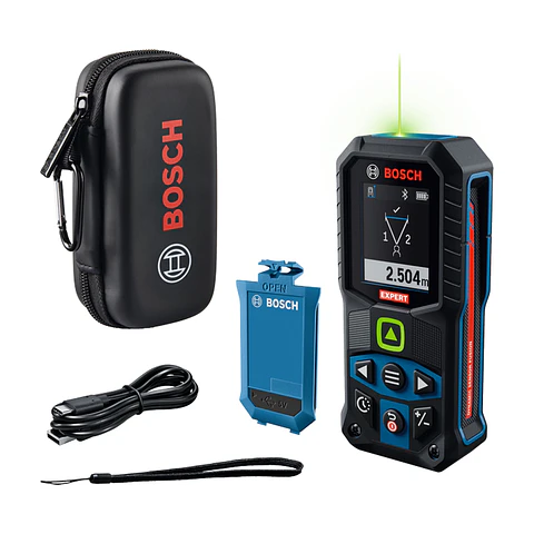 Medidor de distâncias laser EXPERT EXLM100-39CG com acessórios BOSCH