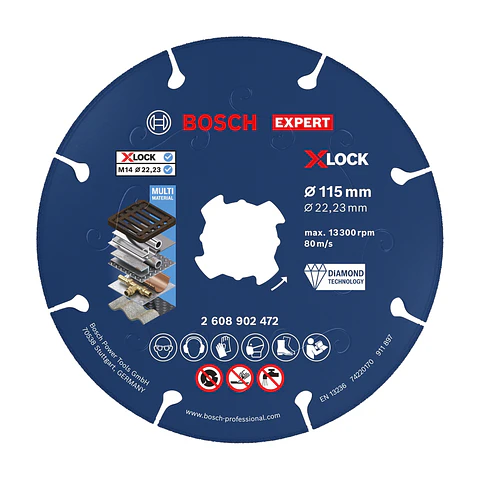 Disco de corte Diamond Metal Wheel EXPERT X-LOCK 125 x 22,23 mm BOSCH