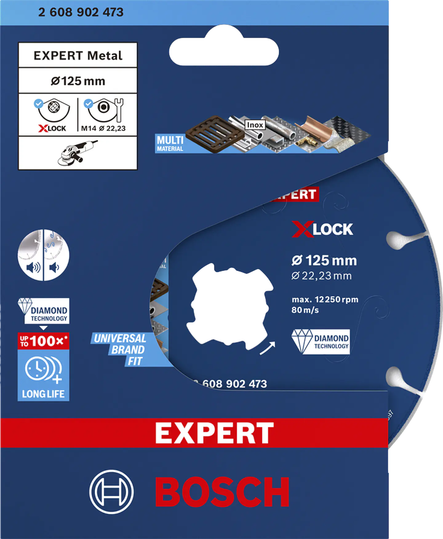 Disco de corte Diamond Metal Wheel EXPERT X-LOCK 125 x 22,23 mm BOSCH 2