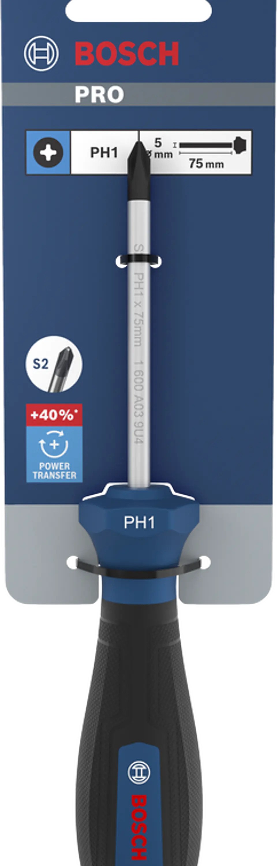 Chave de Fenda Phillips PRO PH1 x 75 mm BOSCH 3