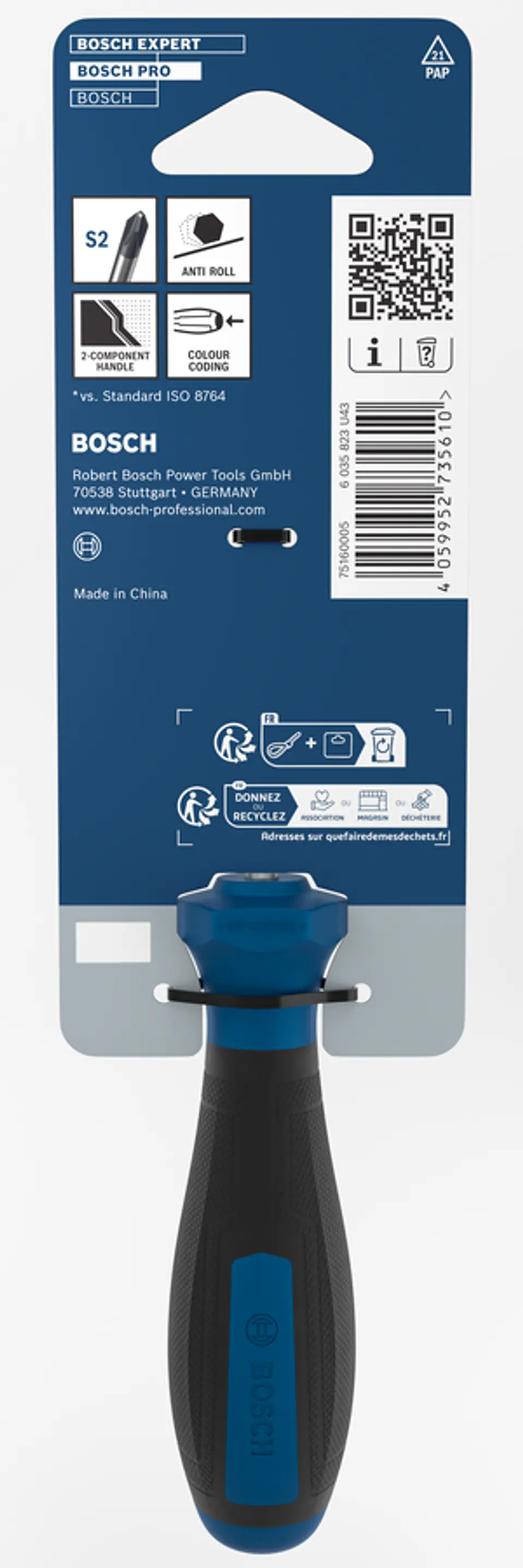 Chave de Fenda Phillips PRO PH1 x 75 mm BOSCH 4
