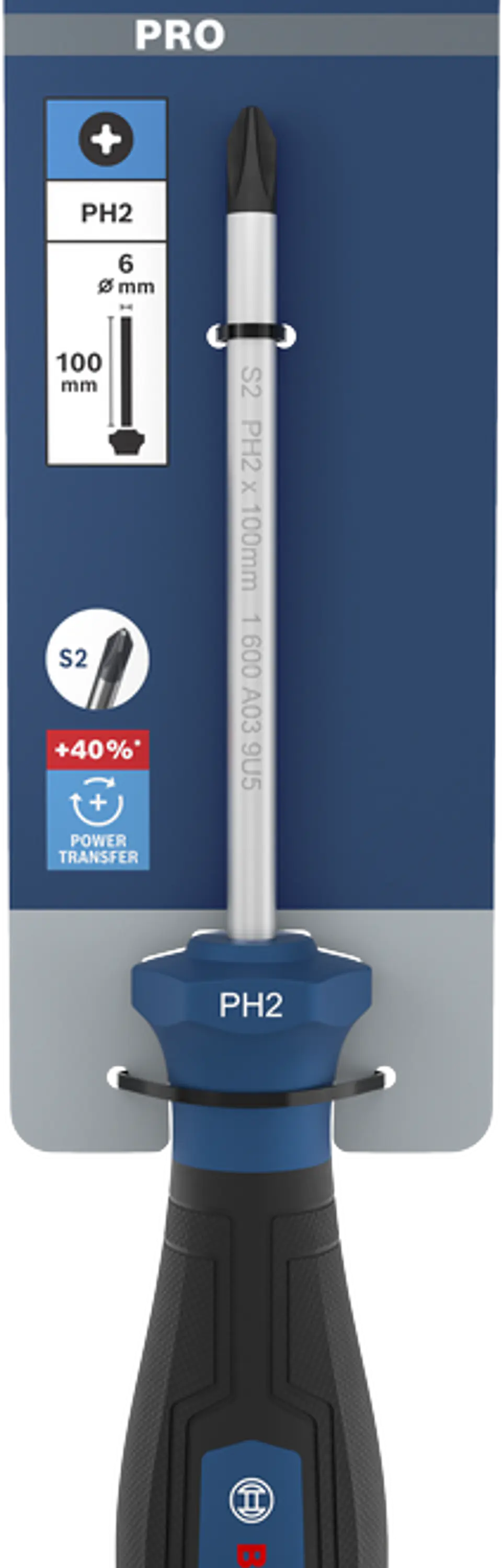 Chave de Fenda Aparafusadora PRO PH2 x 100 mm BOSCH 4