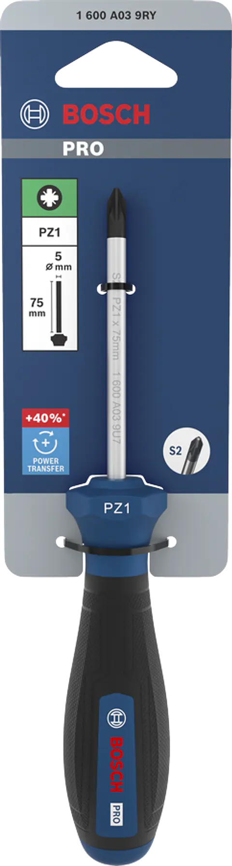 Chave de Fenda Pozidriv PRO PZ1 x 75 mm BOSCH