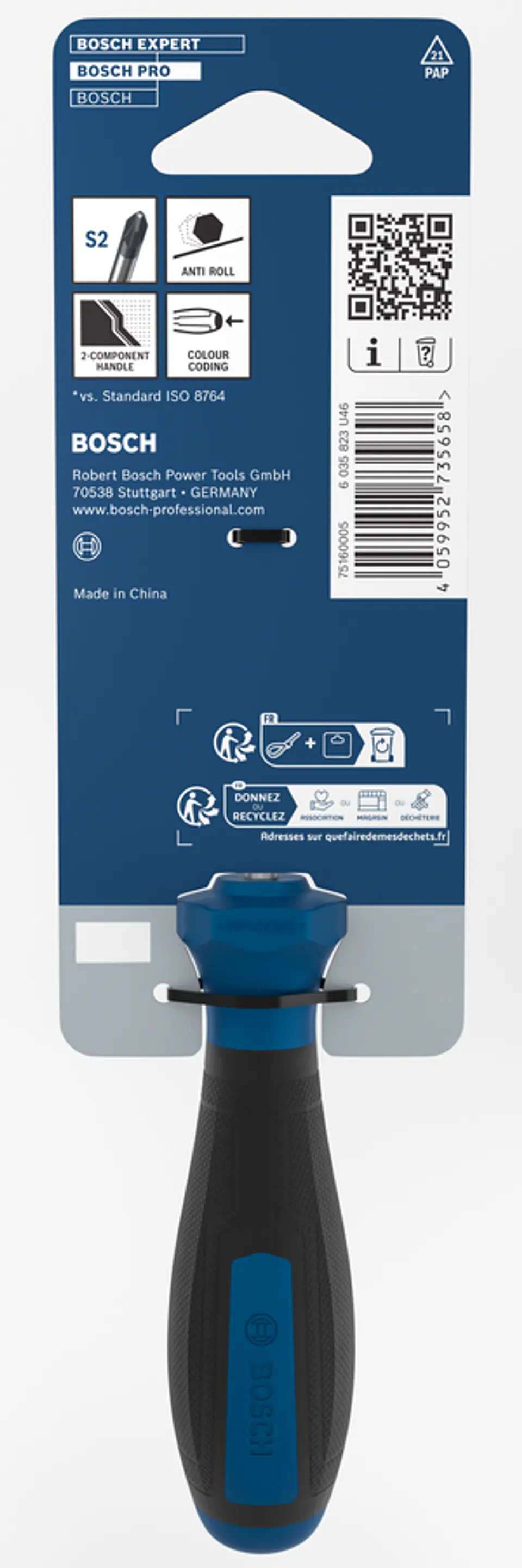 Chave de Fenda Pozidriv PRO PZ1 x 75 mm BOSCH 3