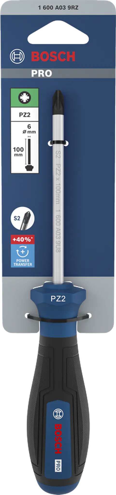 Chave de Fenda Pozidriv PRO PZ2 x 100 mm BOSCH