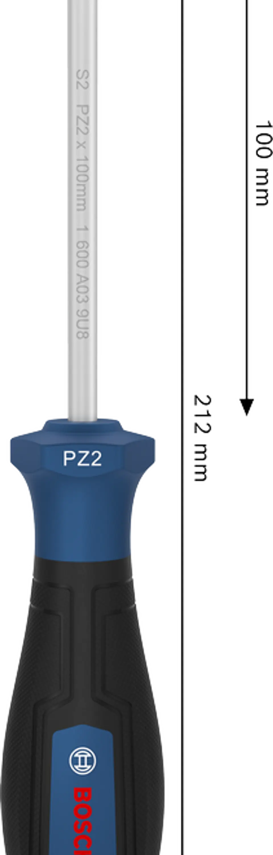 Chave de Fenda Pozidriv PRO PZ2 x 100 mm BOSCH 3