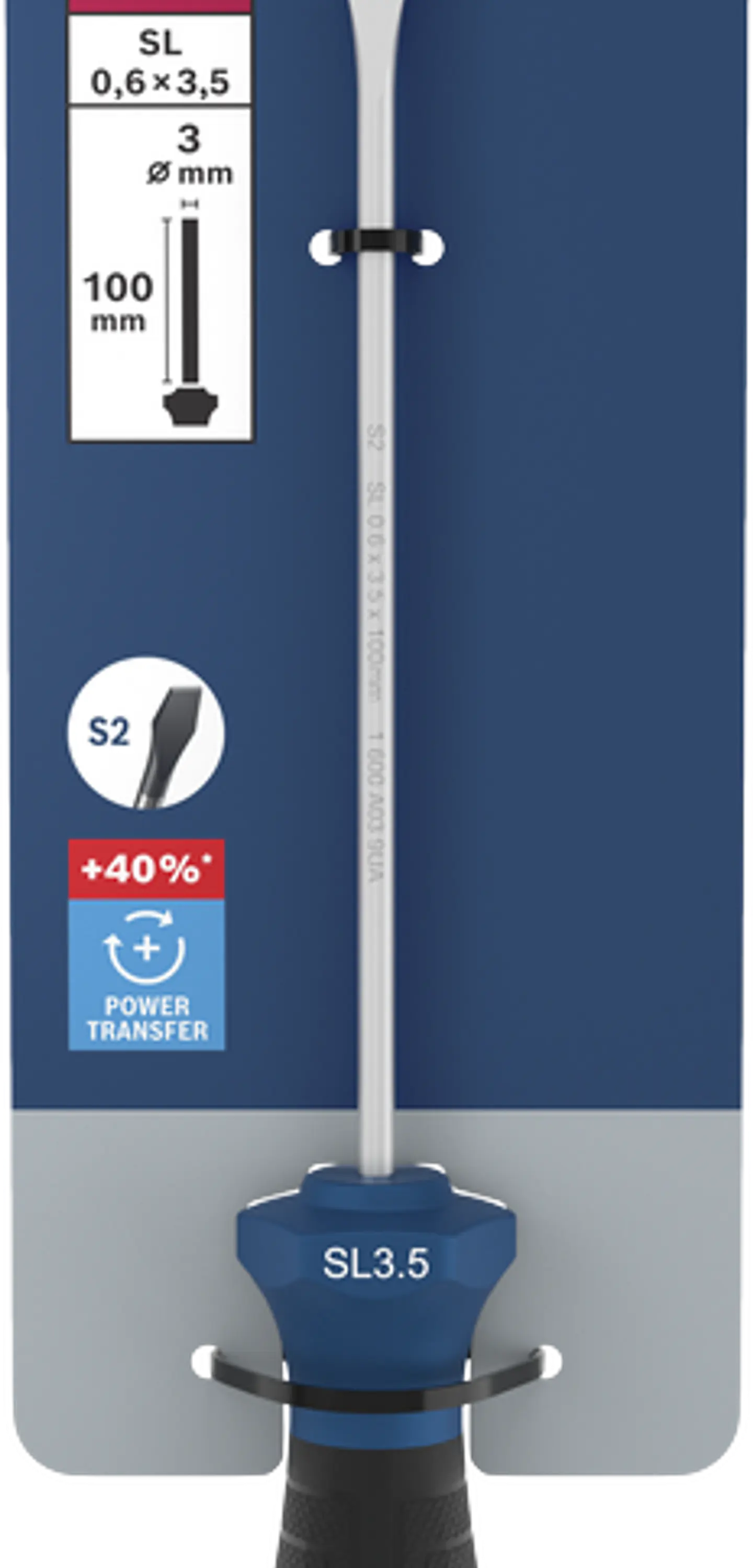 Chave de fendas PRO SL 0,6 x 3,5 x 100 mm BOSCH 2