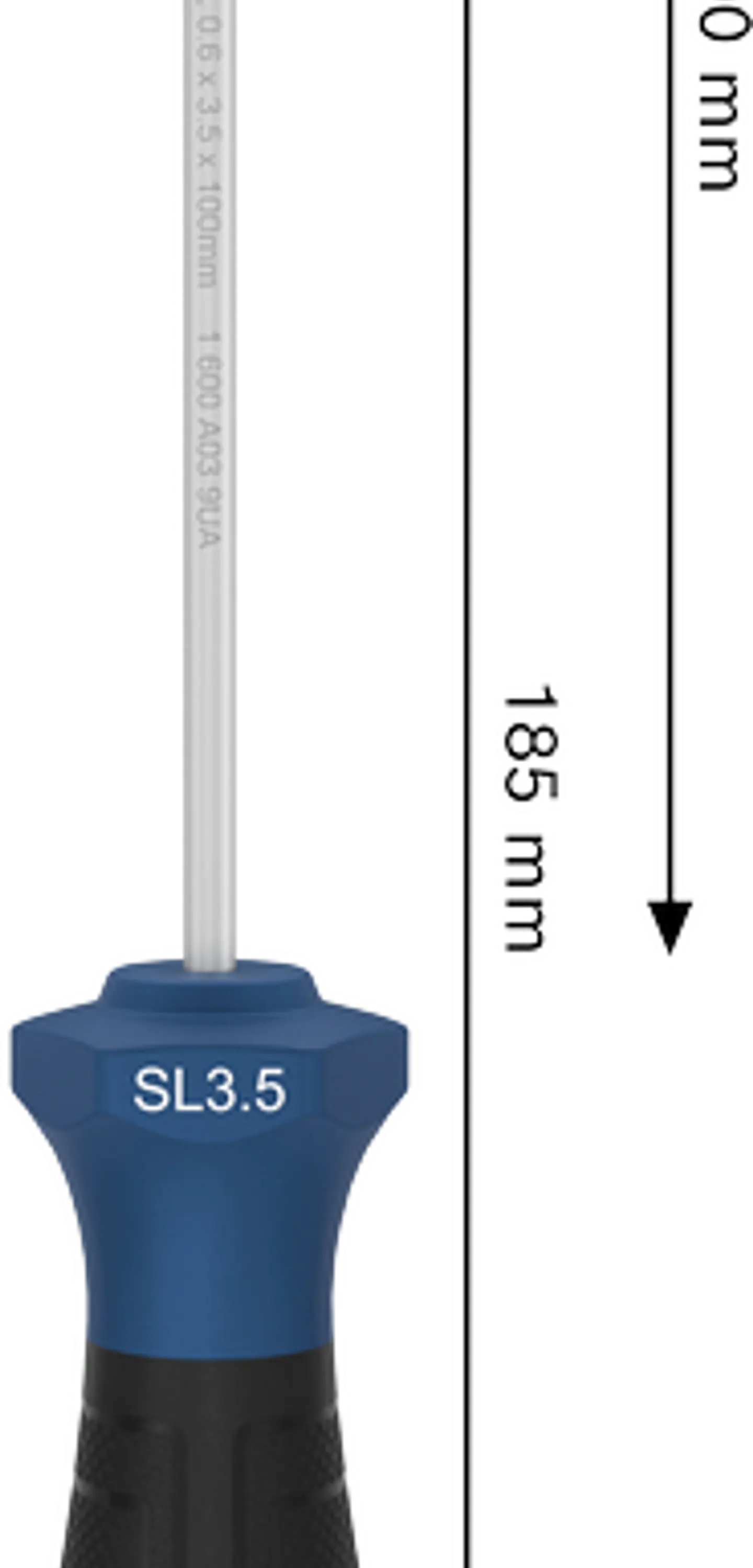 Chave de fendas PRO SL 0,6 x 3,5 x 100 mm BOSCH 3
