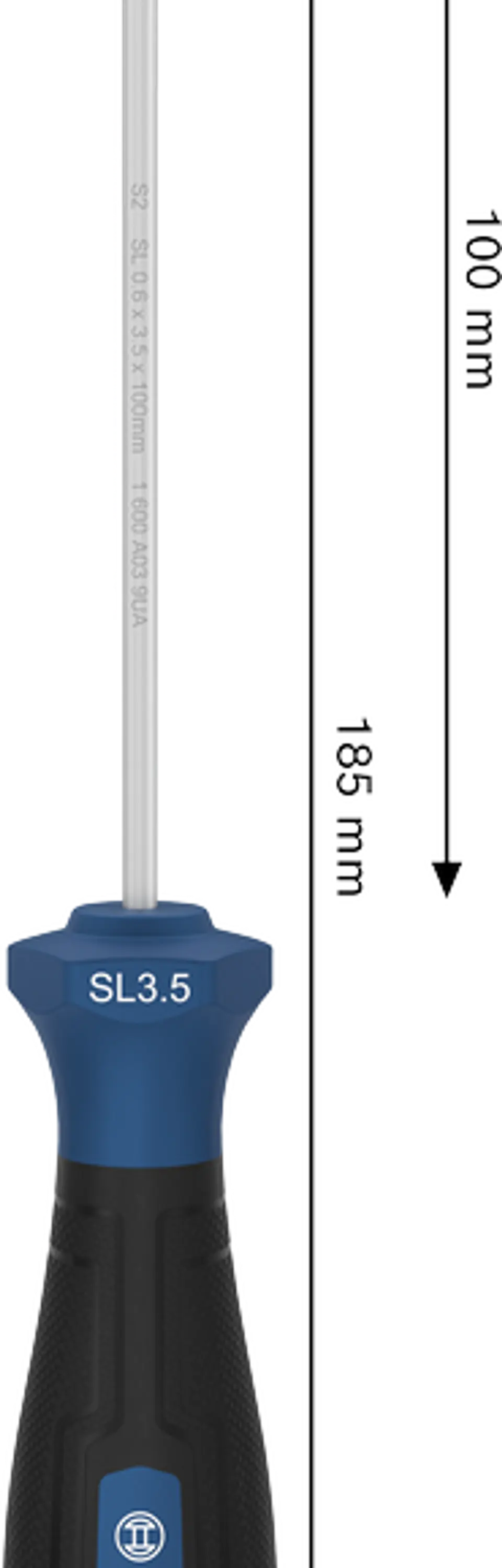 Chave de fendas PRO SL 0,6 x 3,5 x 100 mm BOSCH 3
