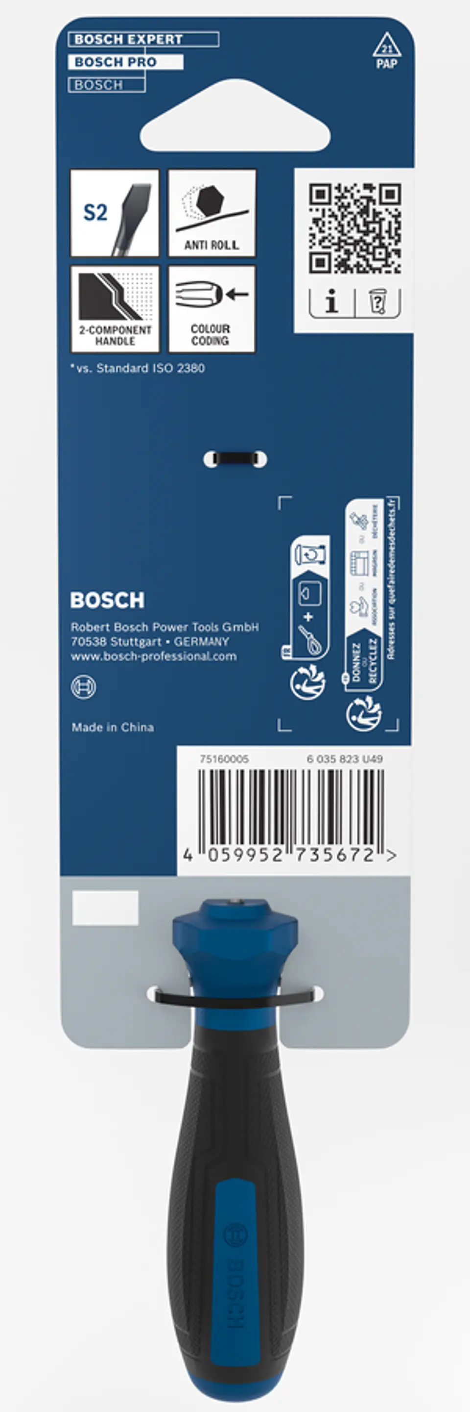 Chave de fendas PRO SL 0,6 x 3,5 x 100 mm BOSCH 4