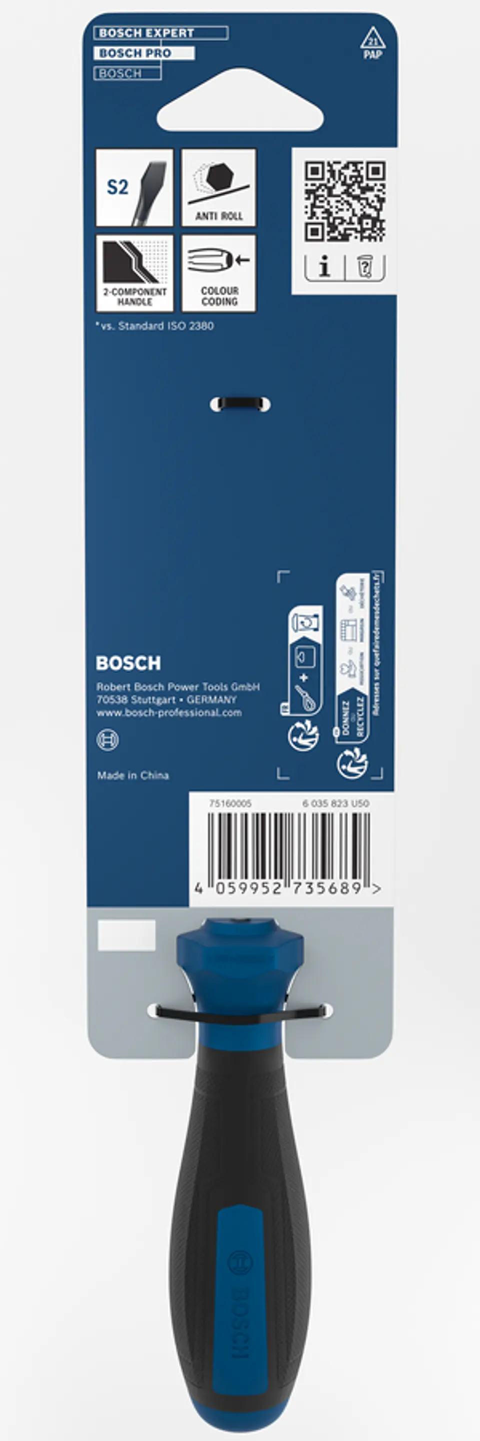 Chave de Fendas PRO SL 1,0 x 4,5 x 125 mm BOSCH 3