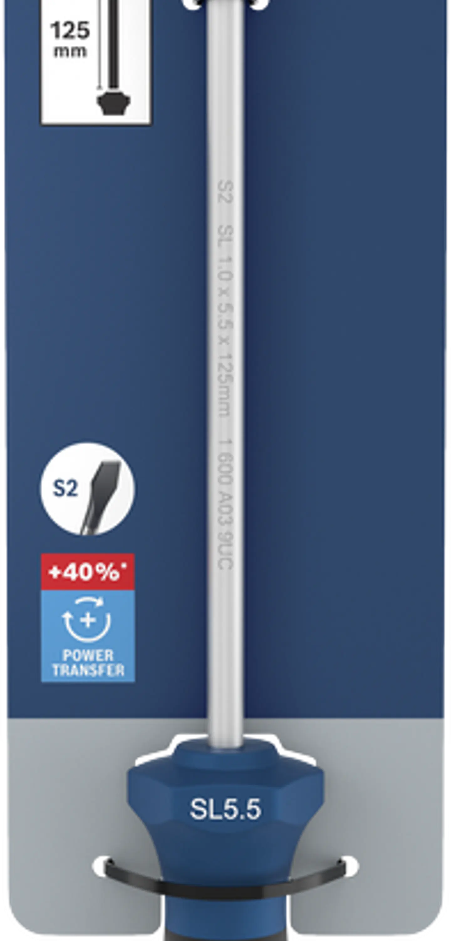Chave de fendas PRO SL 1,0 x 5,5 x 125 mm BOSCH 5